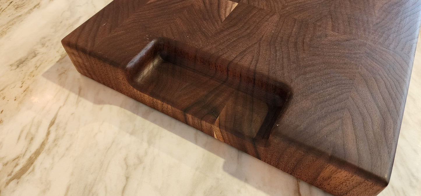 Pure Black Walnut End Grain Cutting Board