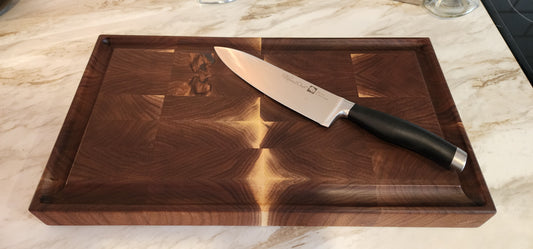 Pure Black Walnut End Grain Cutting Board